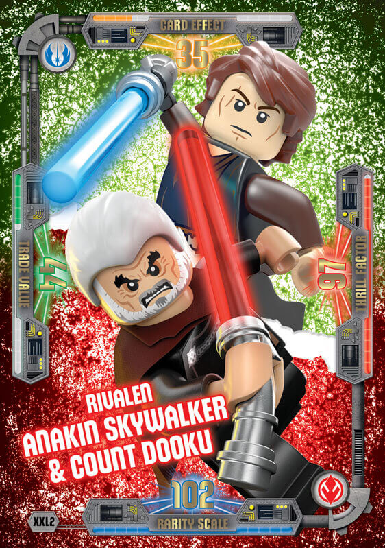 LEGO Star Wars Trading Card Collection - XXL-Karte Anakin Skywalker & Count Dooku (XXL2 aus Serie 3)